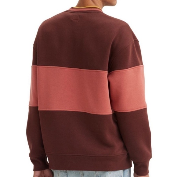 Levi’s Classic Crew Relaxed Fit Super Soft Fleece Logo Sweatshirt size L - Picture 2 of 3